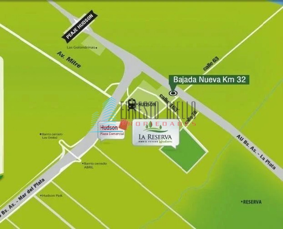 A. VENTA Excelente Lote en La Reserva de Hudson